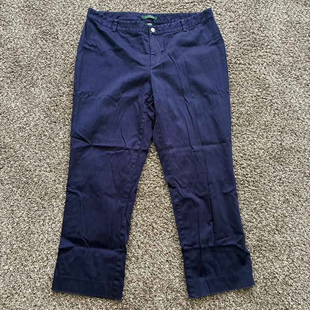 Lauren Ralph Lauren Women's 14W Blue Dress Pants